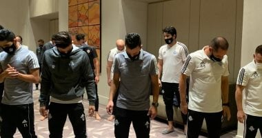 بعثة ييراميدز تؤدى صلاة الجمعة بفندق الإقامة بكازبلاكا وتوجيه الشكر للرجاء.. صور