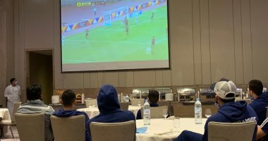 بعثة بيراميدز تتابع مباراة الأهلى أمام الوداد.. صور
