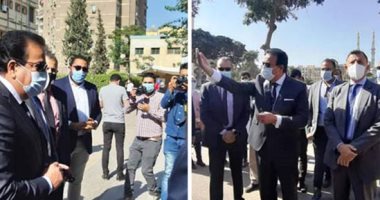 وزير التعليم العالى يشهد انطلاق العام الجامعى الجديد بجامعة عين شمس.. منع دخول الطلاب بدون الكمامة.. الكليات ترفع شعار "التباعد الاجتماعى" وتقلل ساعات المحاضرات.. وقياس الحرارة وتعقيم القاعات والمعامل.. صور