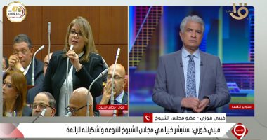 فيبى فوزى: مجلس الشيوخ خطوة مهمة فى طريق بناء الإنسان المصرى من أجل التنمية