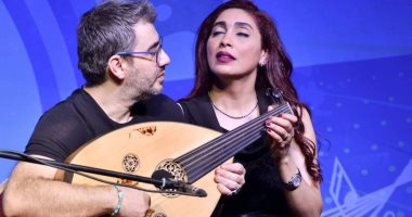 الثنائى دينا وغسان لأول مرة على العود الكهربائى في حفل بالأوبرا 
