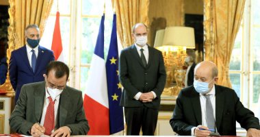 العراق يوقع ثلاث مذكرات مع فرنسا فى مجالات النقل والزراعة والتعليم