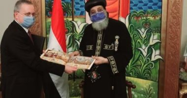 سفير موسكو بالقاهرة يلتقى البابا تواضروس ويناقش تعزيز العلاقات الثنائية