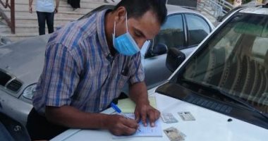 تغريم 102 سائق لعدم الإلتزام بإرتداء الكمامة لمواجهة فيروس كورونا فى الشرقية