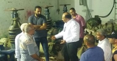 جولة مفاجئة لرئيس "مياه القناة" على عدد من المحطات بالإسماعيلية .. صور