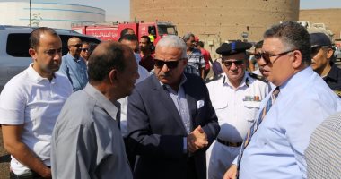 السيطرة على حريق بشركة السويس لتصنيع البترول.. صور