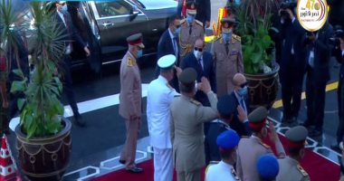 السيسى يصل مقر الكلية الحربية لحضور حفل تخرج دفعة جديدة من الكليات العسكرية