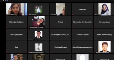 جامعة حلوان تعقد محاضرات أون لاين لطلاب طشقند حول نمو الاقتصاد المصرى