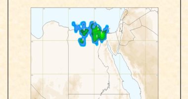 الأرصاد تكشف خريطة الأمطار المتوقعة بمحافظات الجمهورية غدا