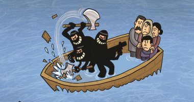 كاريكاتير صحيفة إماراتية .. المليشيات تغُرق الأوطان وتشيع الدمار 