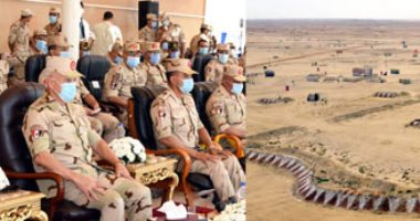 رئيس أركان حرب القوات المسلحة يشهد المرحلة الختامية للمناورة "ردع - 2020"