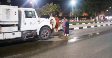 تعرف على استعدادات شركة مياه القناة لمواجهة تقلبات الطقس.. صور