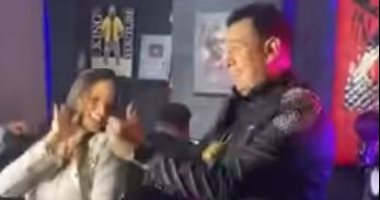 الراقصة البرازيلية لورديانة ترقص مع محمود الليثى فى فيديو جديد بنفس الفستان