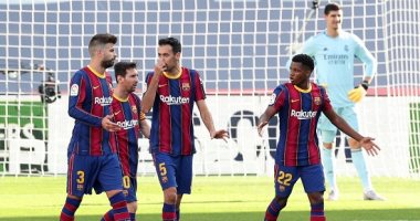 تعادل مثير بين برشلونة وريال مدريد فى شوط الكلاسيكو الأول.. فيديو