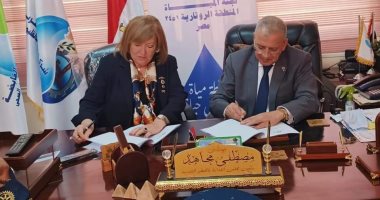 مياه القليوبية توقع بروتوكول لحفر آبار شاطئية ورفع كفاءة شبكات قرى .. صور