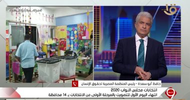 حافظ أبو سعدة لـ"الإبراشى": لم نرصد أية مخالفات داخل المقار الانتخابية