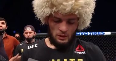 حبيب نور محمدوف بعد الفوز بدورة UFC 254: وعدت أمى أنها ستكون المعركة الأخيرة