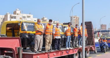 التحفظ على 238 مركبة مخالفة على محور المحمودية بالإسكندرية