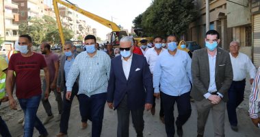 كورنيش وممشي جديد ببورتوفيق وترعة السويس لتحسين البيئة والتنسيق الحضارى.. صور