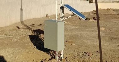 المياه الجوفية تنتهى من تركيب وتشغيل وحدة الأرصاد الجوية بالواحات.. صور