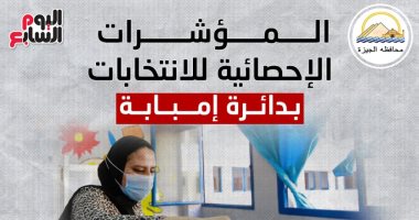 المؤشرات الإحصائية لانتخابات مجلس النواب بدائرة إمبابة.. إنفوجراف