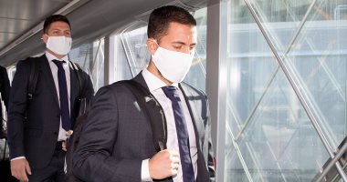 هازارد على رأس بعثة ريال مدريد المسافرة لمواجهة مونشنجلادباخ.. صور