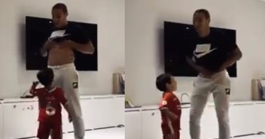 شاهد كيف يستعد ألكانتارا ونجله لمباراة ليفربول فى دوري أبطال أوروبا