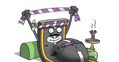 كاريكاتير صحيفة سعودية يحذر من التدخين وعدم ممارسة الرياضة