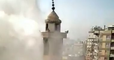هروب تلاميذ معهد أزهرى فى صقر قريش بعد اندلاع حريق بمسجد.. فيديو 