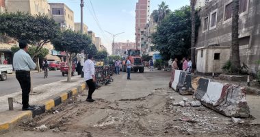صور وفيديو.. فتح شارع الدلتا أمام كنيسة مار جرجس غرب مدينة كفر الشيخ