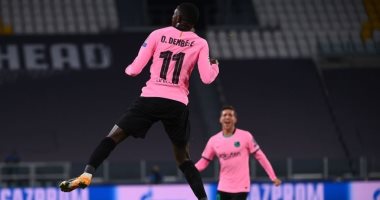 برشلونة يتفوق على يوفنتوس بهدف ديمبيلى فى الشوط الأول.. فيديو
