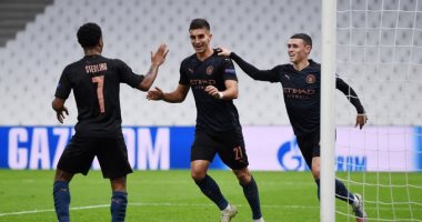 مانشستر سيتي يدك مارسيليا بثلاثية خارج الأرض في دوري الأبطال.. فيديو