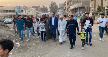 استقبال حافل من أهالى كفر شلشمون للمهندس حسن ضوه مرشح تنسيقية الأحزاب بالشرقية