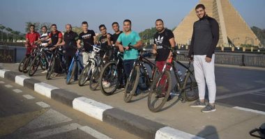 صور.. شباب القليوبية يدعون للرياضة والسياحة عبر رحلات الدراجات أسبوعيا