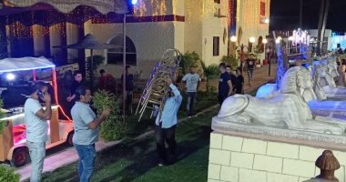 محافظة الجيزة تشن حملة على قاعات الأفراح المخالفة فى أبو النمرس.. صور