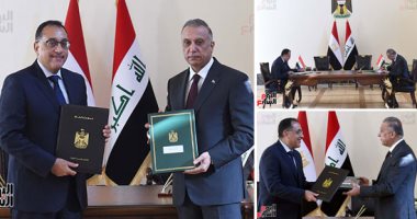 رئيس الوزراء ونظيره العراقى يعقدان مؤتمرا صحفيا لبحث التعاون المشترك.. مدبولى: التشديد على صيانة الدولتين حقوقهما المائية باعتباره أمرا يمس الأمن القومى العربى.. والكاظمى: تربطنا بمصر روابط تاريخية قوية وعميقة