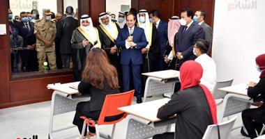 الرئيس السيسى لطلاب جامعة الملك سلمان: "عايزين نطلع أفضل جودة تعليم"