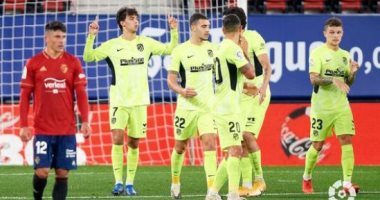 أتلتيكو مدريد يتخطى أوساسونا بثلاثية فى الدوري الإسباني.. فيديو