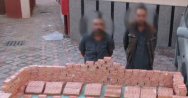 الداخلية تضبط شحنة حشيش بقيمة 4 ملايين جنيه..صور