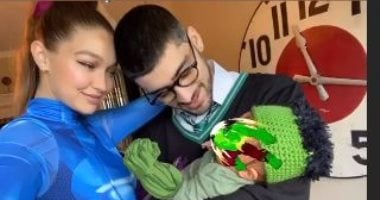جيجى حديد تكشف عن أول صورة لابنتها فى احتفالها بالهالوين