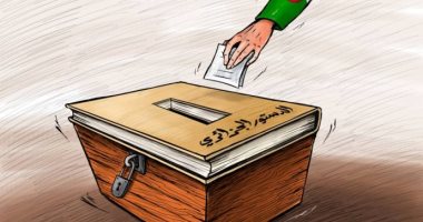الاستفتاء على الدستور الجزائرى الجديد فى كاريكاتير إماراتى