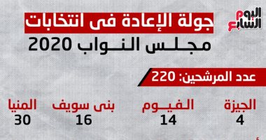جولة الإعادة فى انتخابات البرلمان 2020.. إنفوجراف