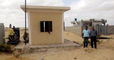 صور.. دعم قريتين بوسط سيناء بمحولات كهرباء جديدة 