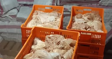 ضبط 26 طن لحوم ومصنعاتها ودهون ودواجن فاسدة بالجيزة.. صور