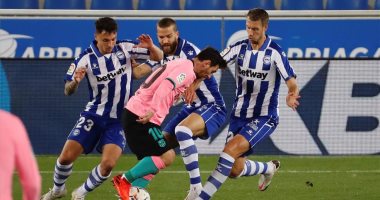 برشلونة يسقط فى فخ التعادل أمام ألافيس بالدوري الإسباني