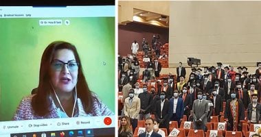 مكتبة الإسكندرية تكرم طلاب رابطة شباب الصفوة الأفارقة.. وزيرة التخطيط: 60% من سكان القارة السمراء شباب.. وزير التعليم العالى: مصر تؤمن بواجبها الأفريقى.. الفقى: القاهرة قد تسامح أعداءها لكنها لا تنسى داعميها 