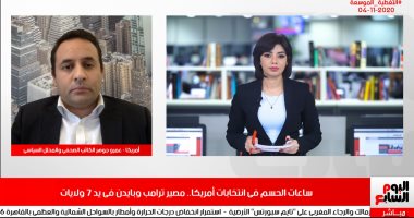 محلل سياسى لـتليفزيون اليوم السابع: تصويت 65% من الأمريكيين بالبريد يؤخر النتيجة