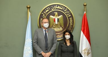 وزيرة التعاون الدولى تبحث مع منسق الأمم المتحدة تنمية العلاقات وإنجاز المشروعات