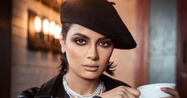 سهر الصايغ بإطلالة كاجوال بالملابس الجلد السوداء فى أحدث جلسة تصوير 