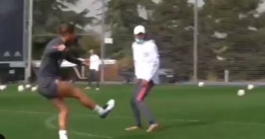 لمزيد من الاهداف .. راموس يتدرب على التسديد قبل مواجهة فالنسيا"فيديو وصور"